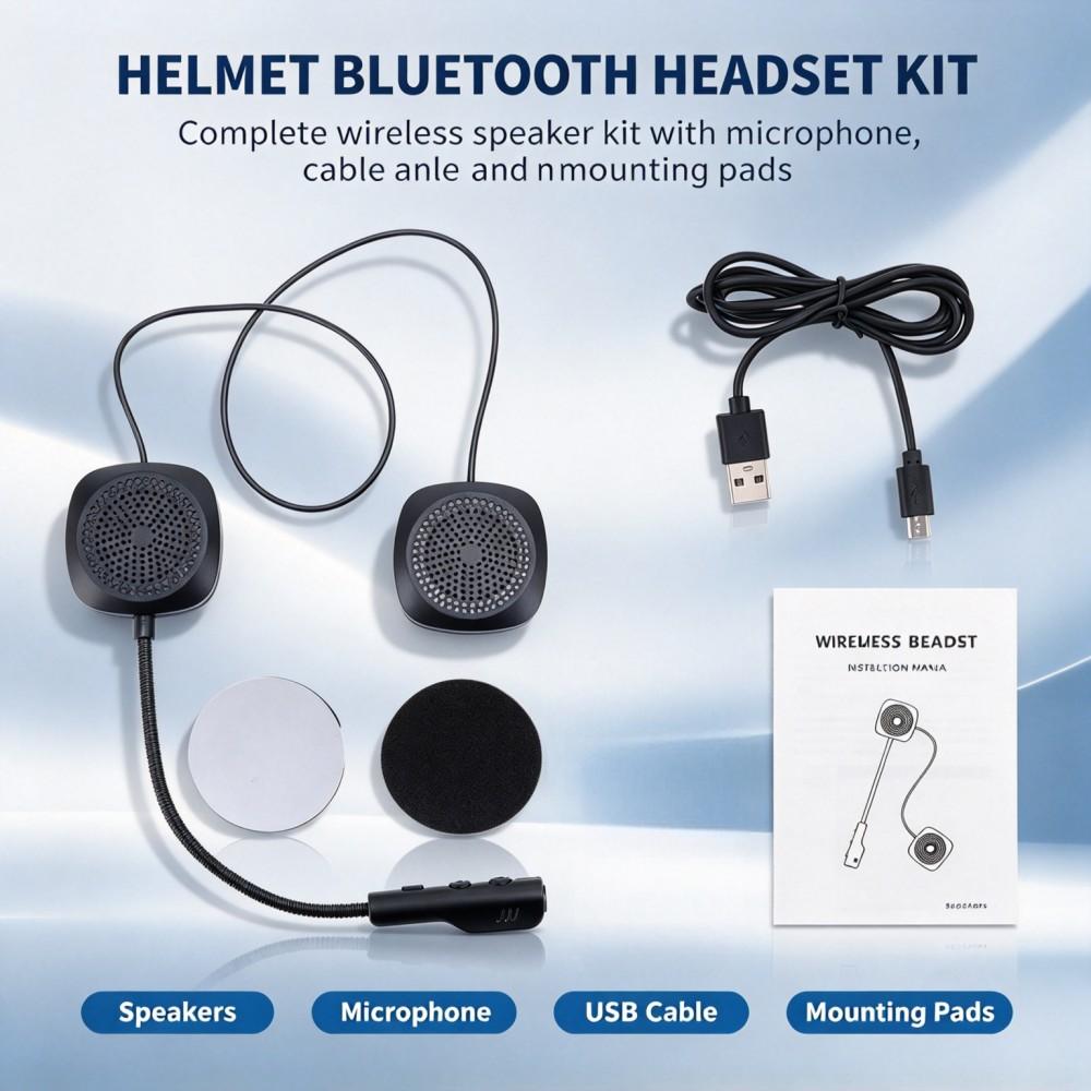 Speakers - Motorbike Riding Bluetooth Helmet Headset Hands‑Free