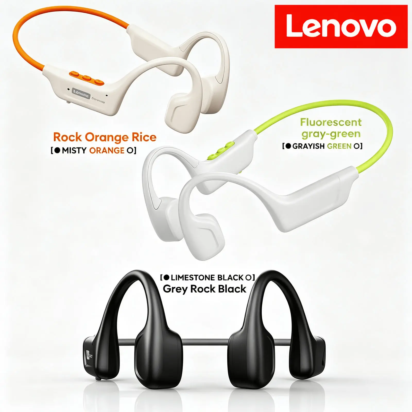 Lenovo S102 Earphones Bone Con - Bone Conduction Running Headphones recension och pris
