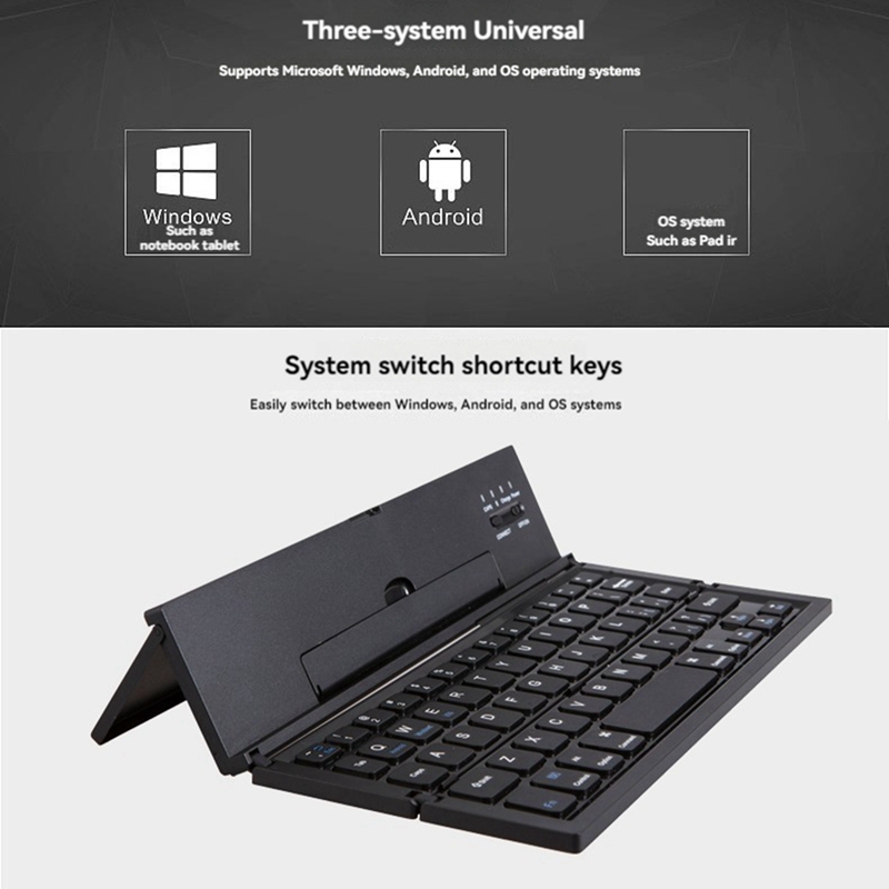 ●Folding Bluetooth Keyboard Po - Tablets recension och pris