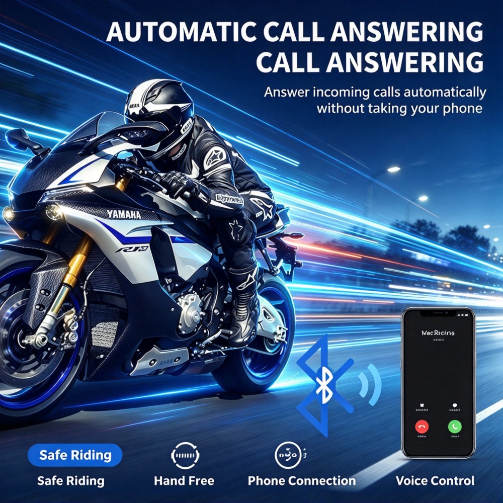 Motorbike Riding Bluetooth Hel - Speakers recension och pris