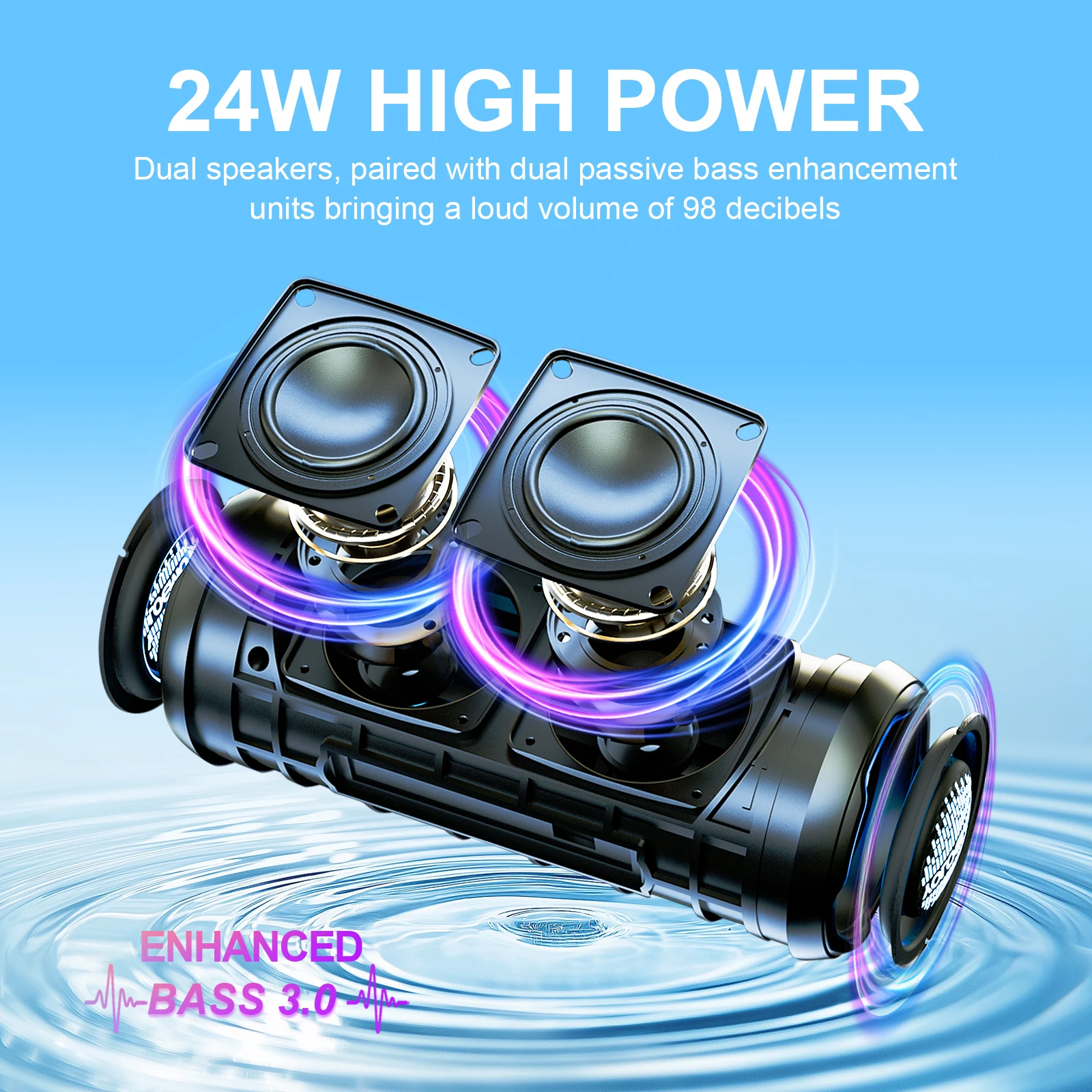 YOLOEMOT T13 Bluetooth Speaker - Portable Bluetooth Speaker Waterproof Ipx7 recension och pris