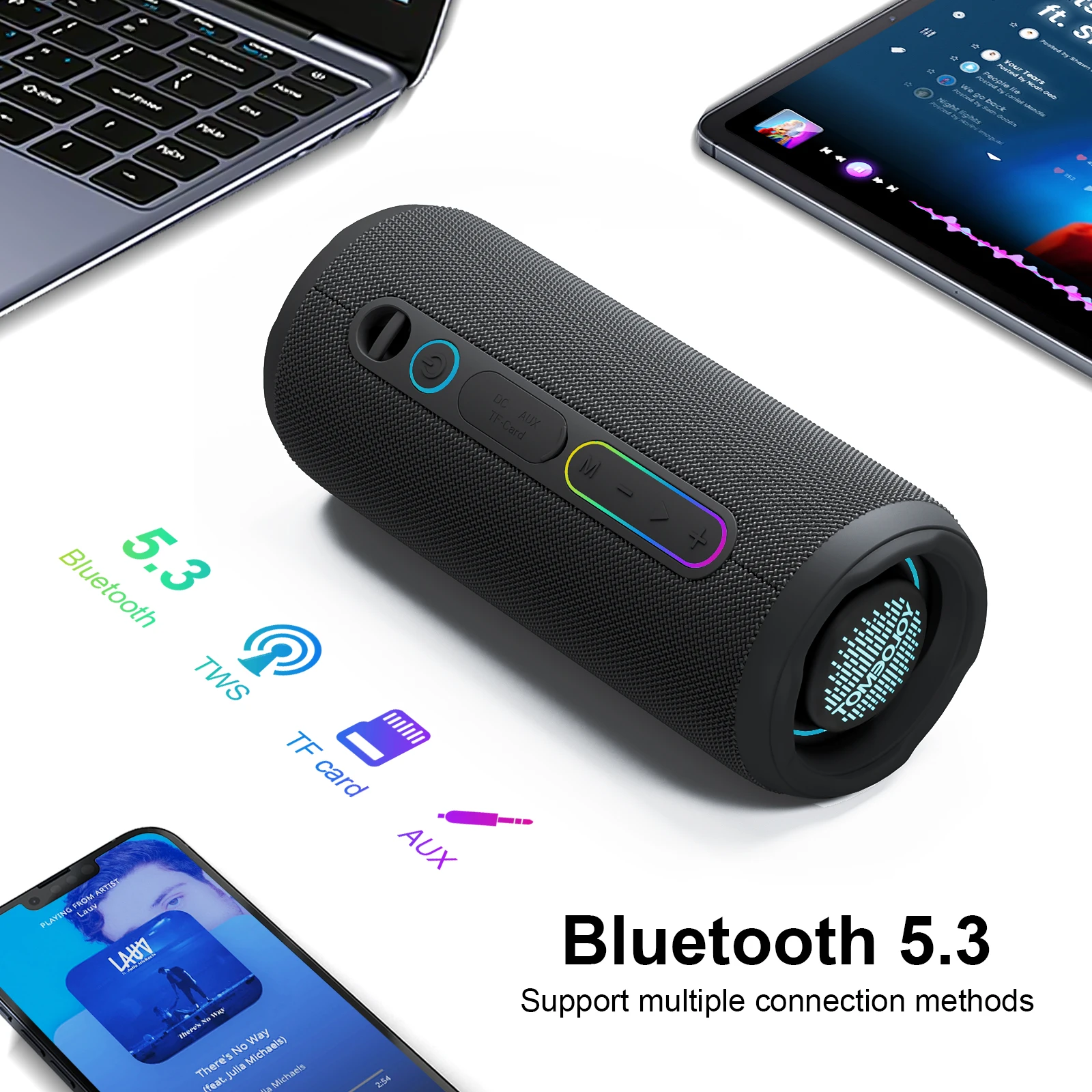 YOLOEMOT T13 Bluetooth Speaker - Portable Bluetooth Speaker Waterproof Ipx7 recension och pris