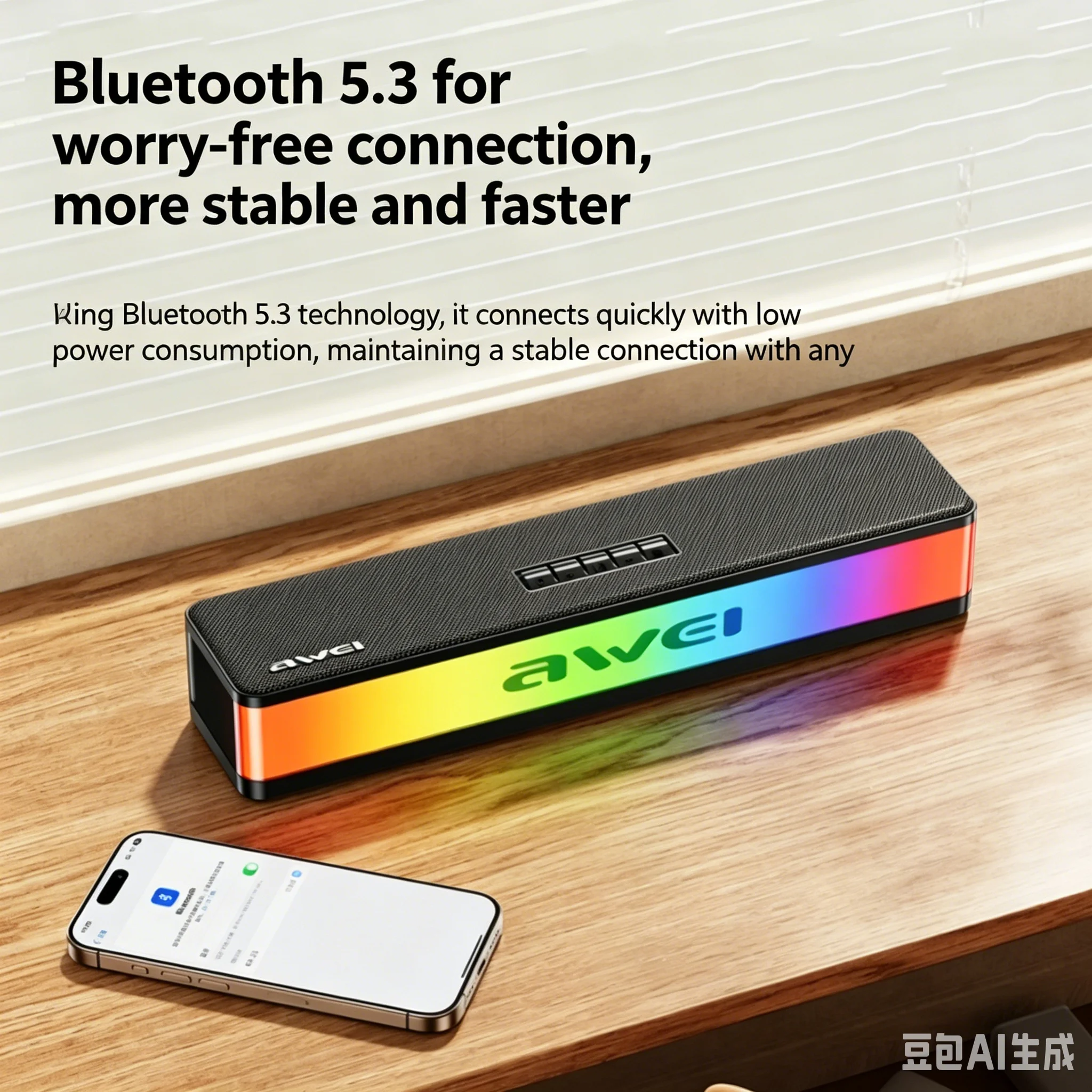 RGB Bluetooth Speakers Soundba - Rgb Computer Soundbar For Pc recension och pris