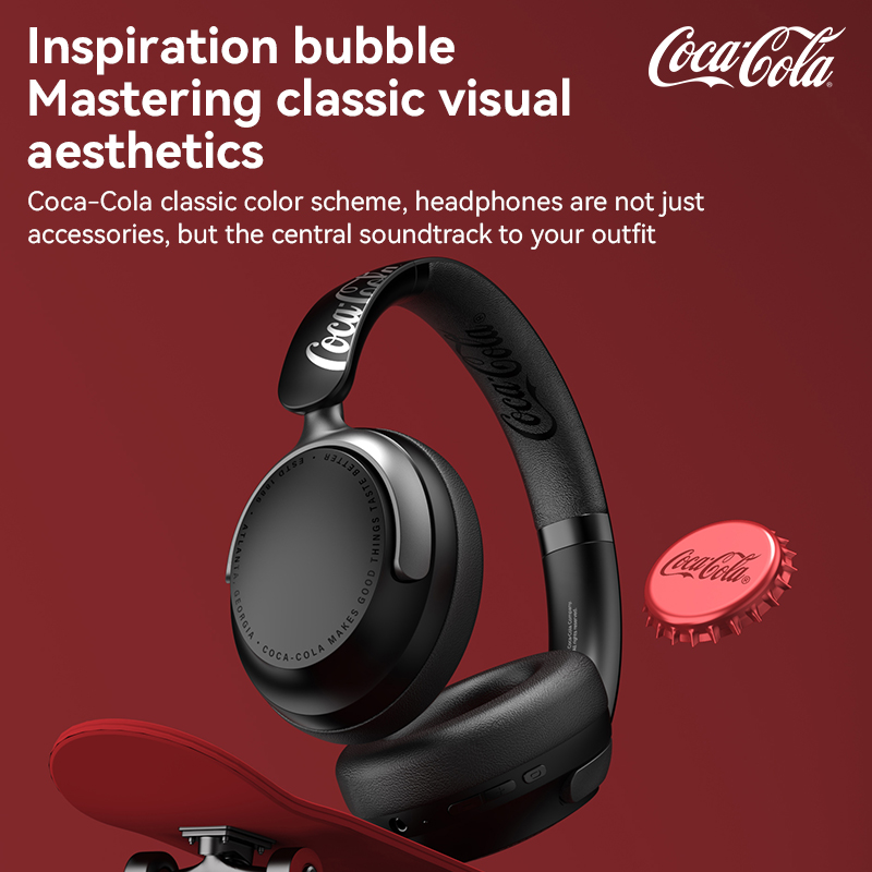 Coca‑Cola T-68Lite Co‑branded  - Anc Wireless Over Ear Headphones recension och pris