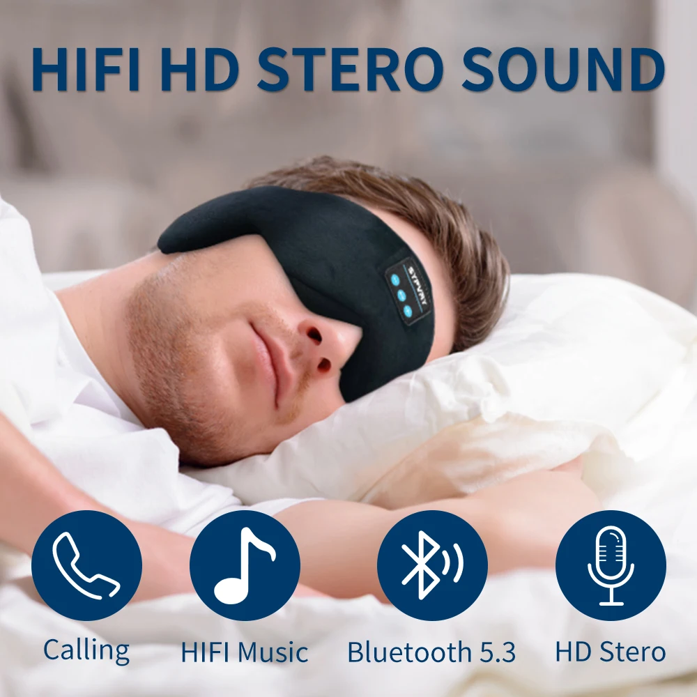 Bluetooth Eye Mask with Headph - Sleep Mask Headphones Bluetooth recension och pris