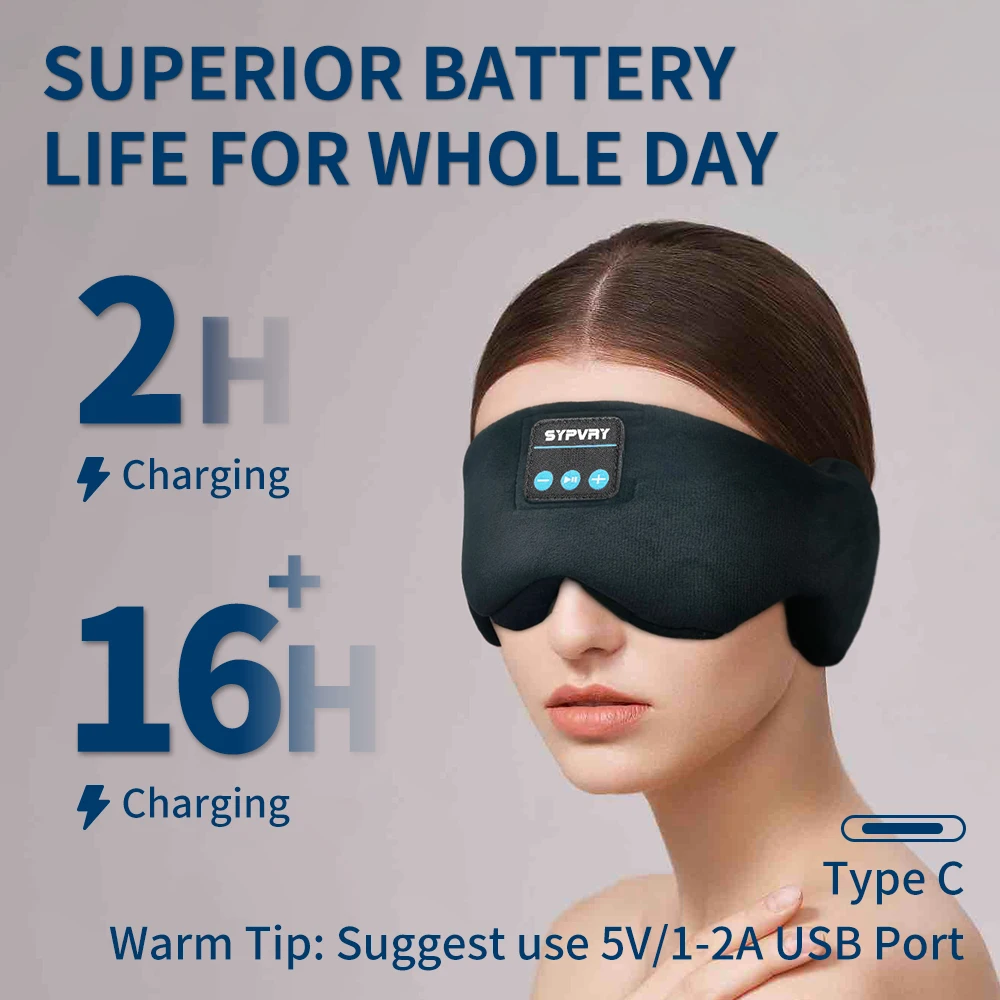 Bluetooth Eye Mask with Headph - Sleep Mask Headphones Bluetooth recension och pris