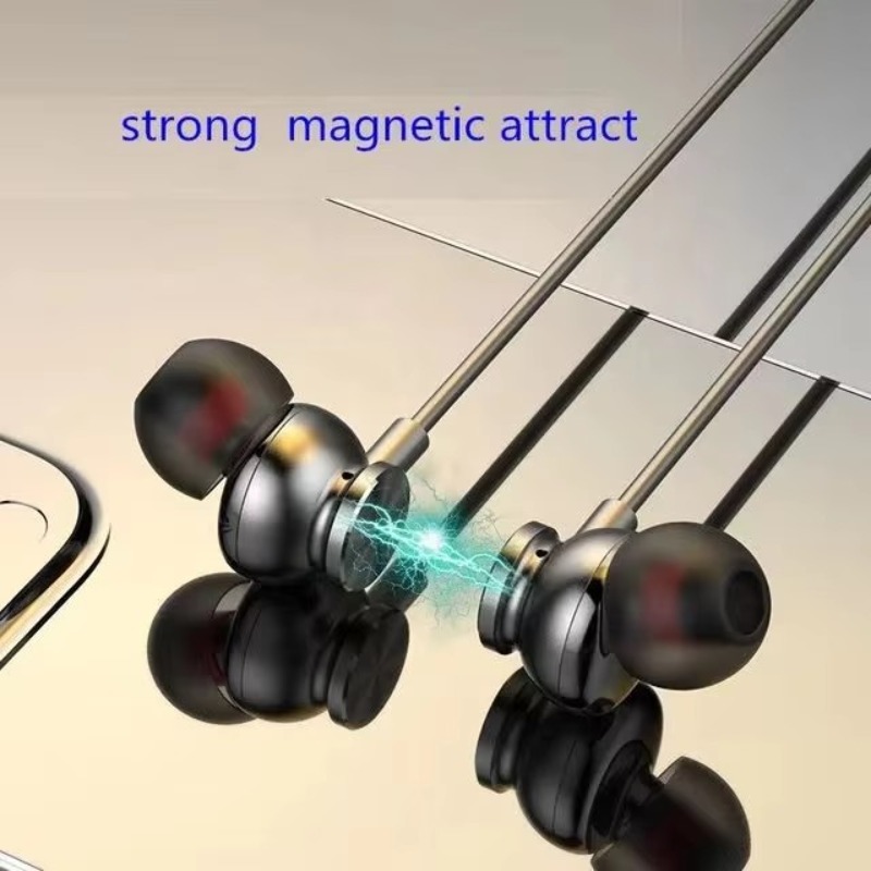 Led Battery Display Type-c Cha - Magnetic Neckband Sports Earphones recension och pris