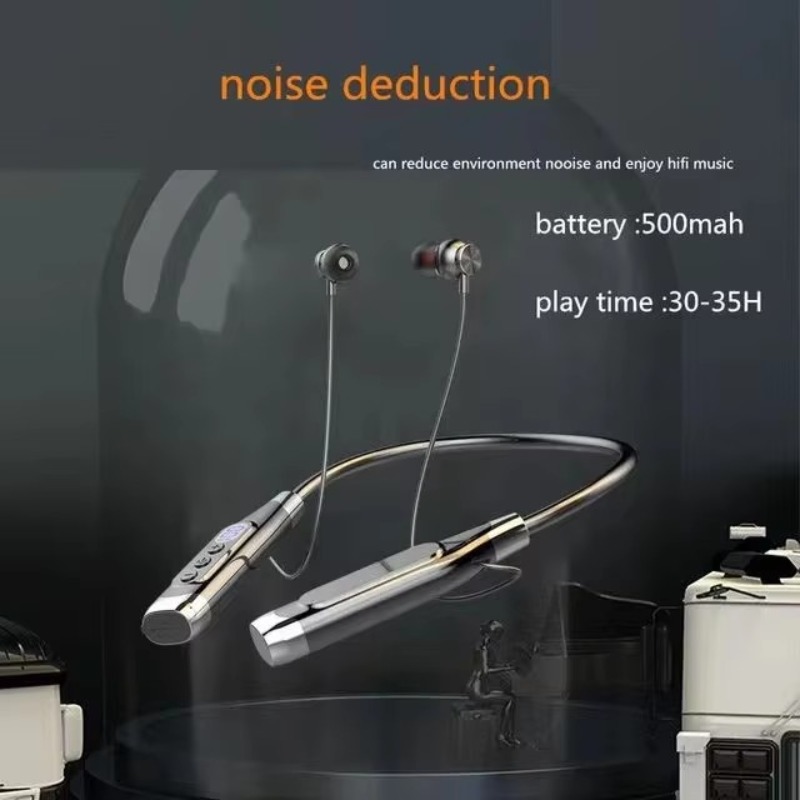 Led Battery Display Type-c Cha - Magnetic Neckband Sports Earphones recension och pris